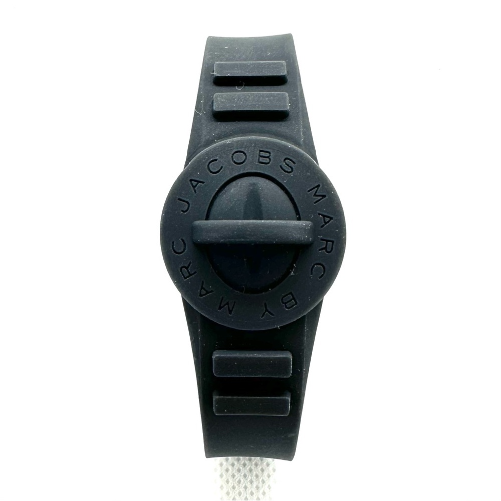 NWT. Marc by Marc Jacobs Black Silicone Bracelet.